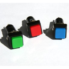 Push button - BLUE/RED/GREEN  - On/Off (momentary switch)