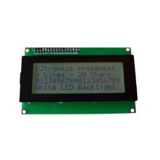 LCD Display (20 x 4 ) Black on White - Backlight