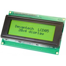 LCD05 - I2C/Serial LCD - 20 x 4 - Green