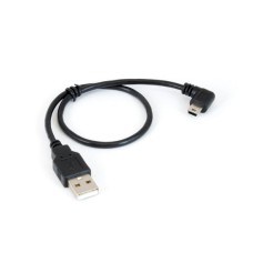 USB-A to Mini-B Cable 28cm Right Angle
